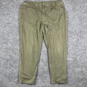 Bugle Boy Pants Mens 40x32 live Green Chino Vintage Pleated Casual Relaxed Fit